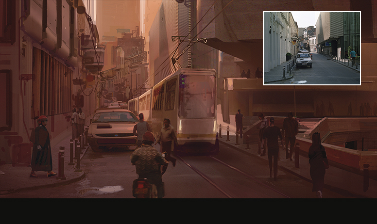 スピードペインティング 写真へのペイントオーバーで描く 未来の街 3dtotal 日本語オフィシャルサイト